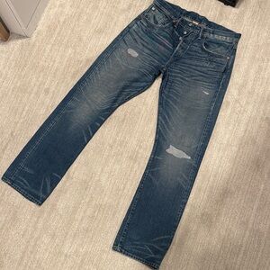 RRL slim bootcut selvedge denim